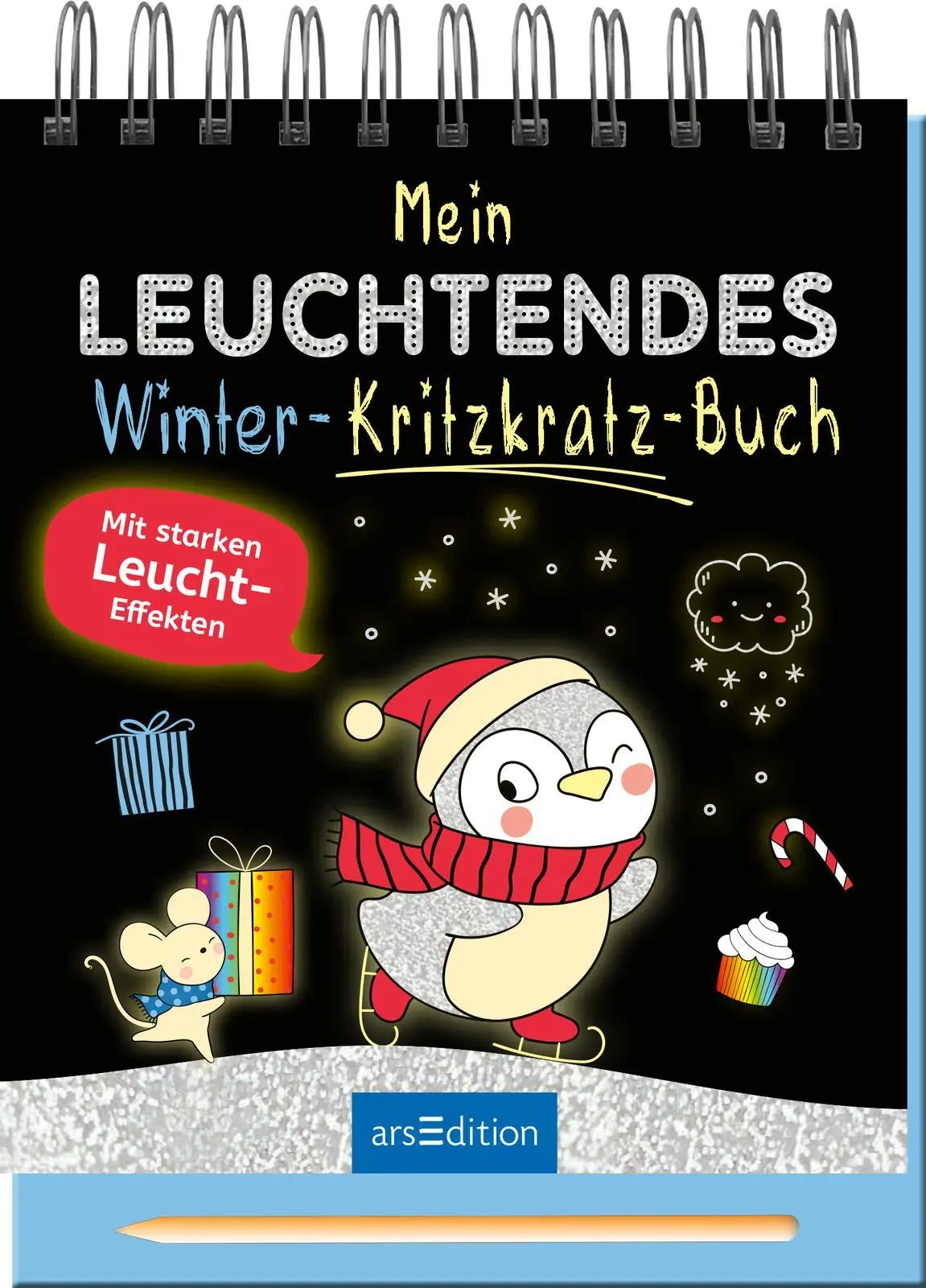 Cover: 9783845865492 | Mein leuchtendes Winter-Kritzkratz-Buch | Mit starken Leuchteffekten