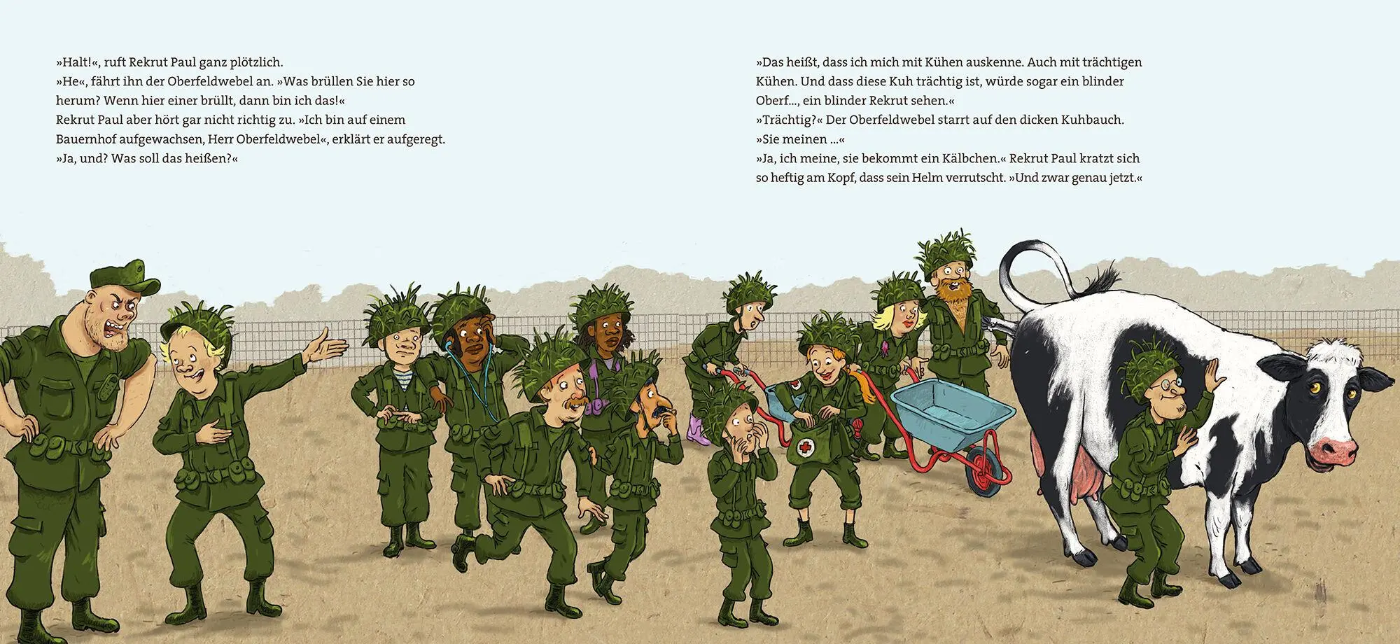 Bild: 9783864295492 | Eine Kuh beim Militär | Jutta Nymphius | Buch | 32 S. | Deutsch | 2023