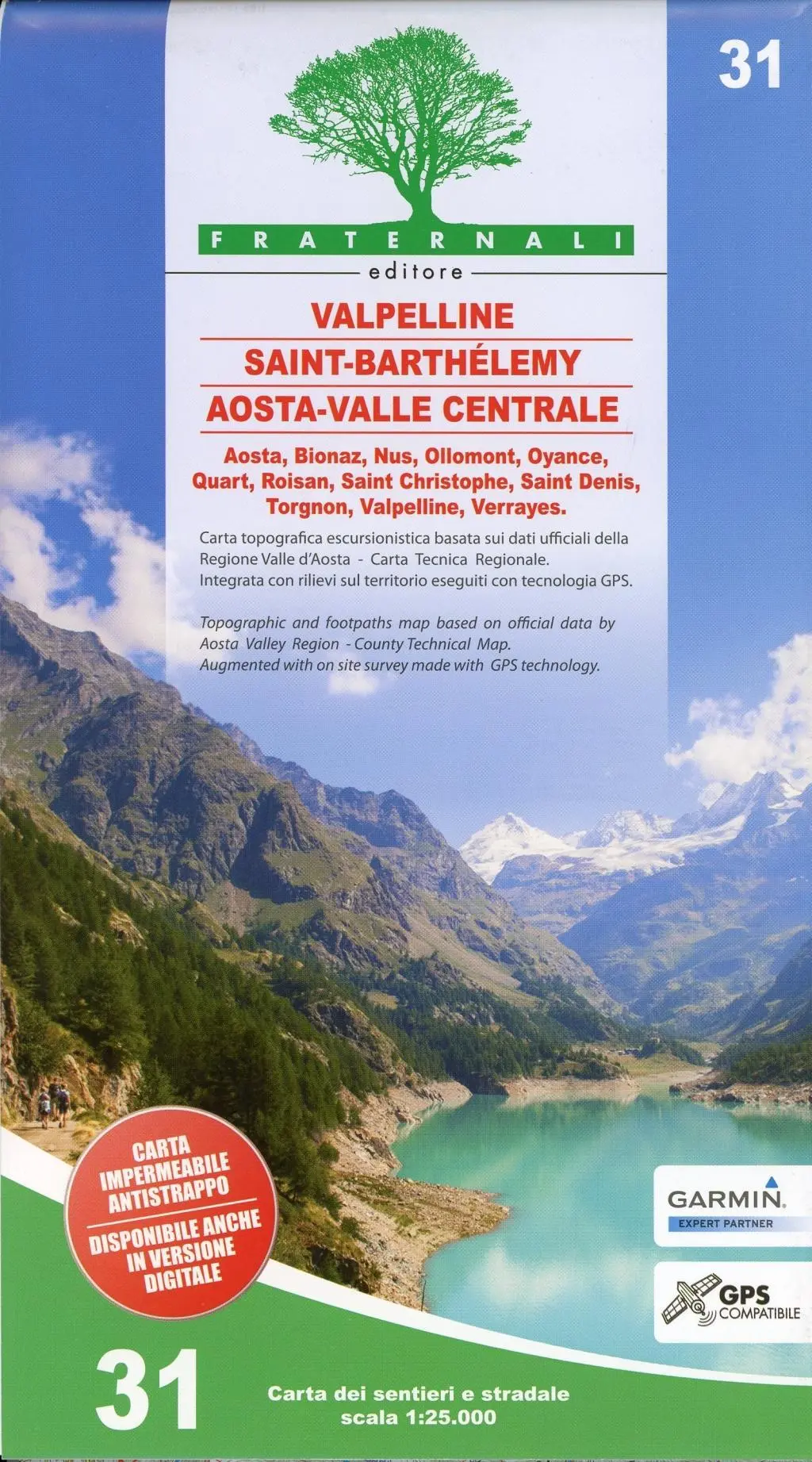 Cover: 9788897465492 | Carta n. 31. Valpelline, Saint-Barthélemy, Aosta 1:25.000 | 2019