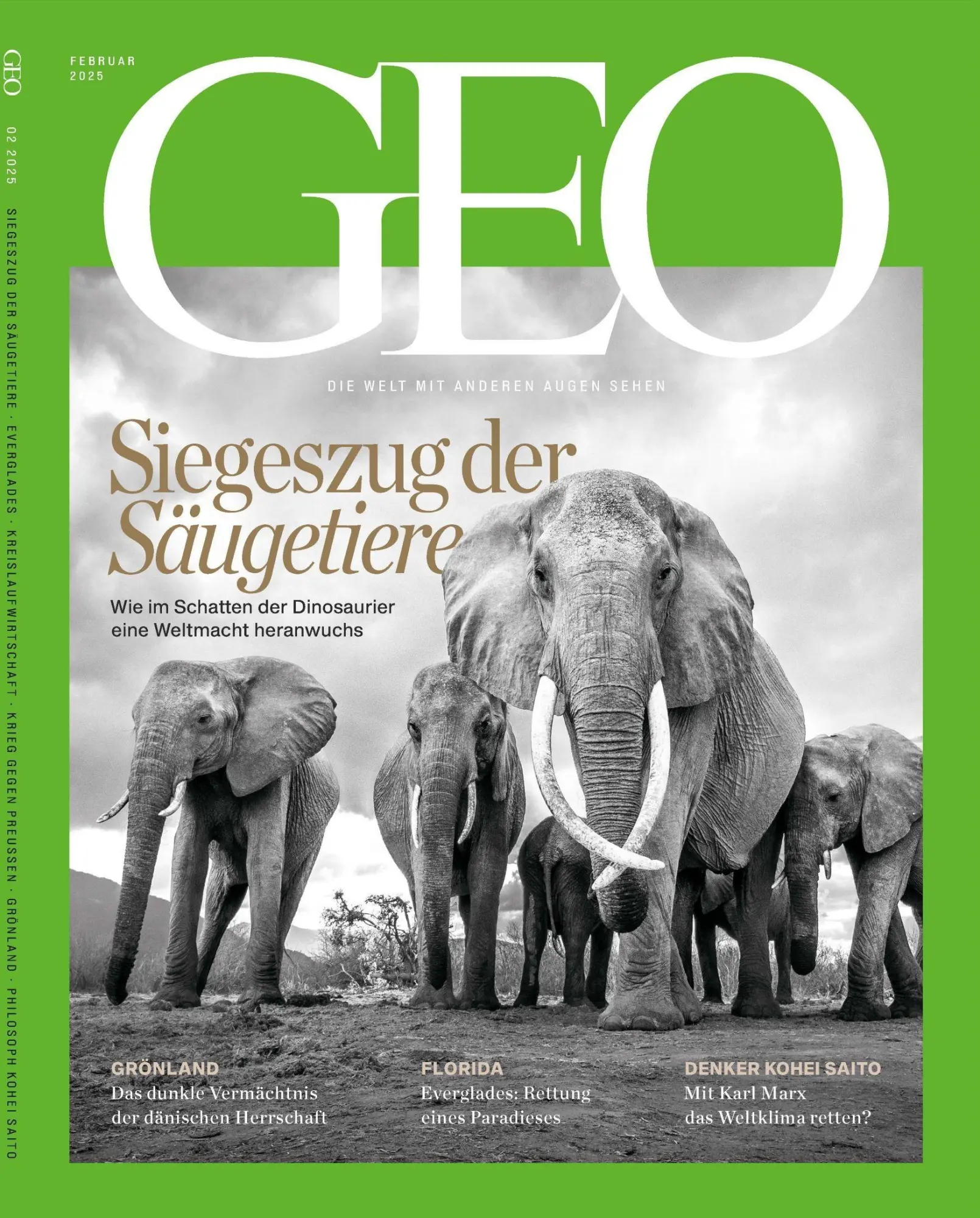 Cover: 9783652015592 | GEO 02/2025 - Siegeszug der Säugetiere | Jürgen Schaefer (u. a.)