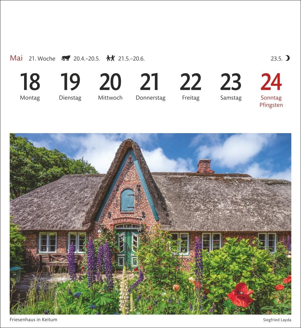 Bild: 9783840035692 | Sylt Sehnsuchtskalender 2026 - Wochenkalender mit 53 Postkarten | 2026