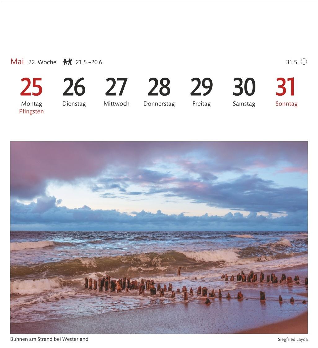 Bild: 9783840035692 | Sylt Sehnsuchtskalender 2026 - Wochenkalender mit 53 Postkarten | 2026
