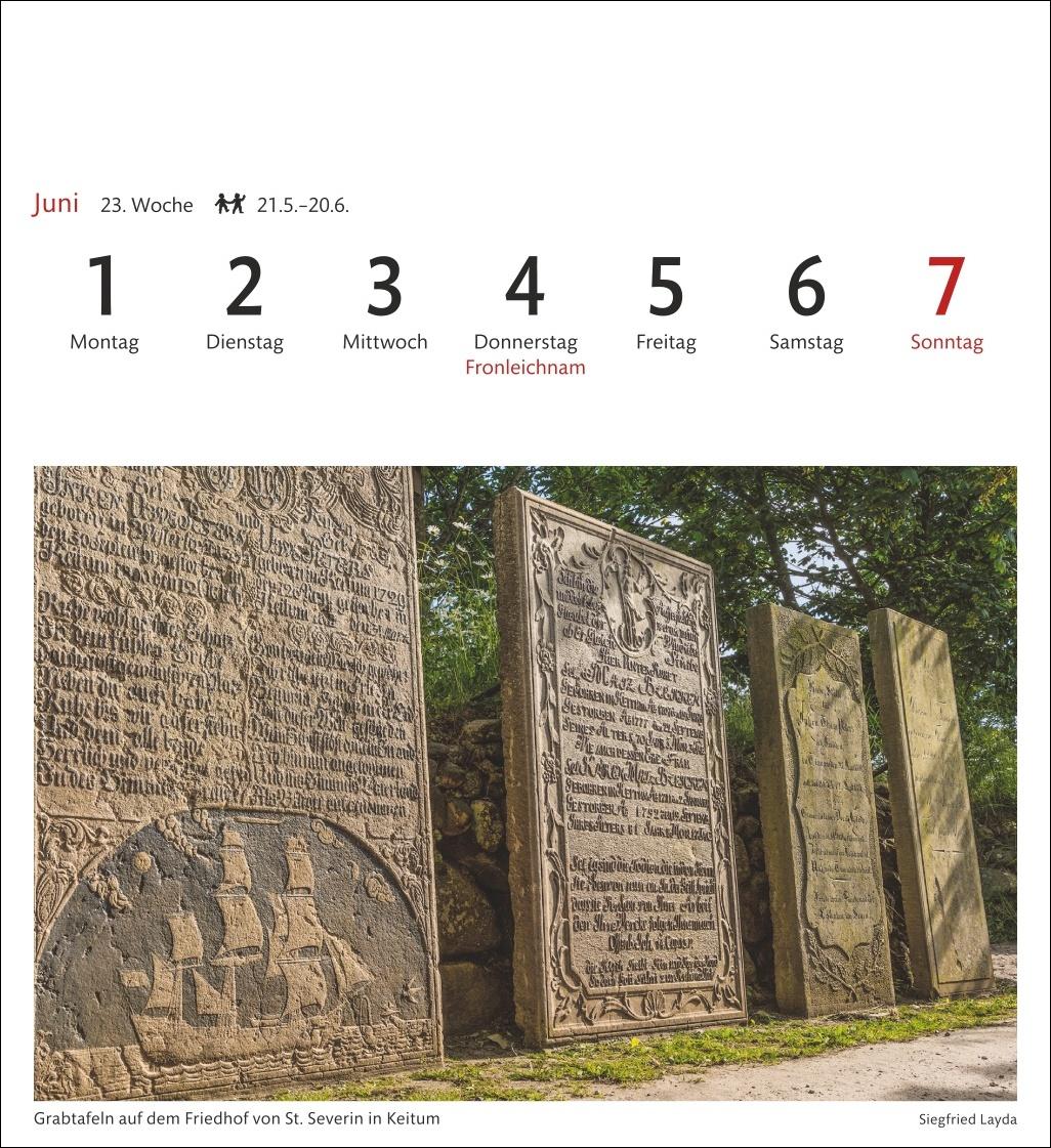 Bild: 9783840035692 | Sylt Sehnsuchtskalender 2026 - Wochenkalender mit 53 Postkarten | 2026
