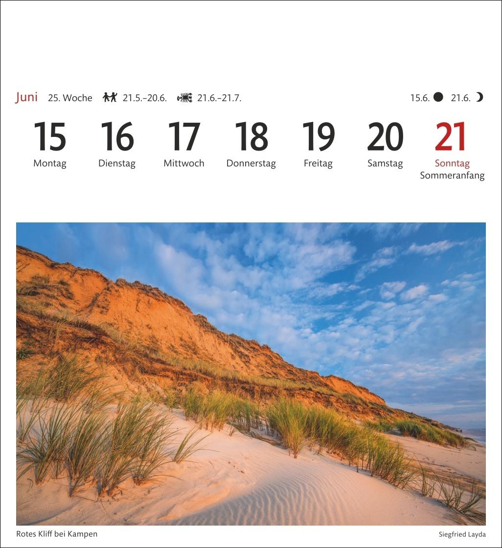 Bild: 9783840035692 | Sylt Sehnsuchtskalender 2026 - Wochenkalender mit 53 Postkarten | 2026