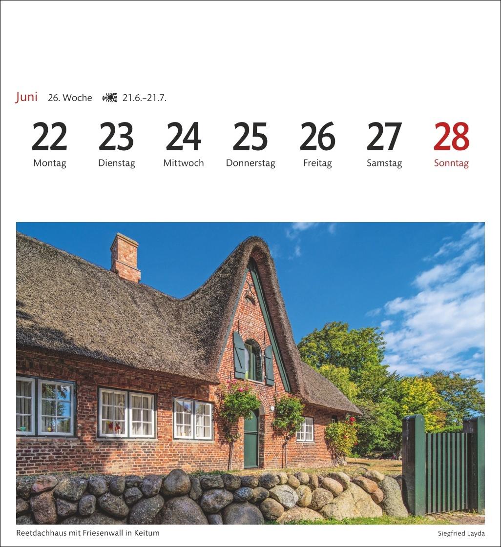 Bild: 9783840035692 | Sylt Sehnsuchtskalender 2026 - Wochenkalender mit 53 Postkarten | 2026