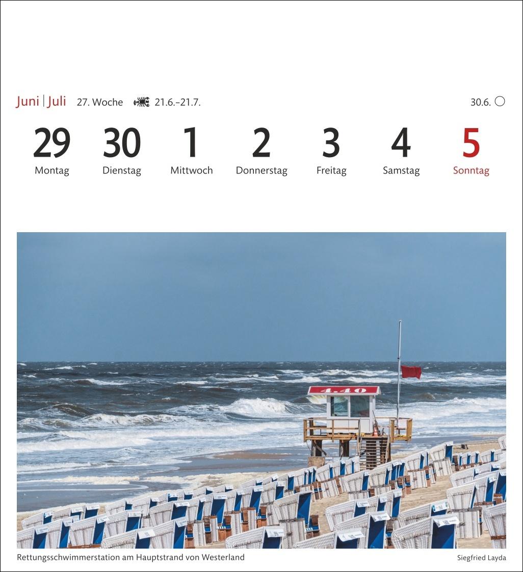 Bild: 9783840035692 | Sylt Sehnsuchtskalender 2026 - Wochenkalender mit 53 Postkarten | 2026