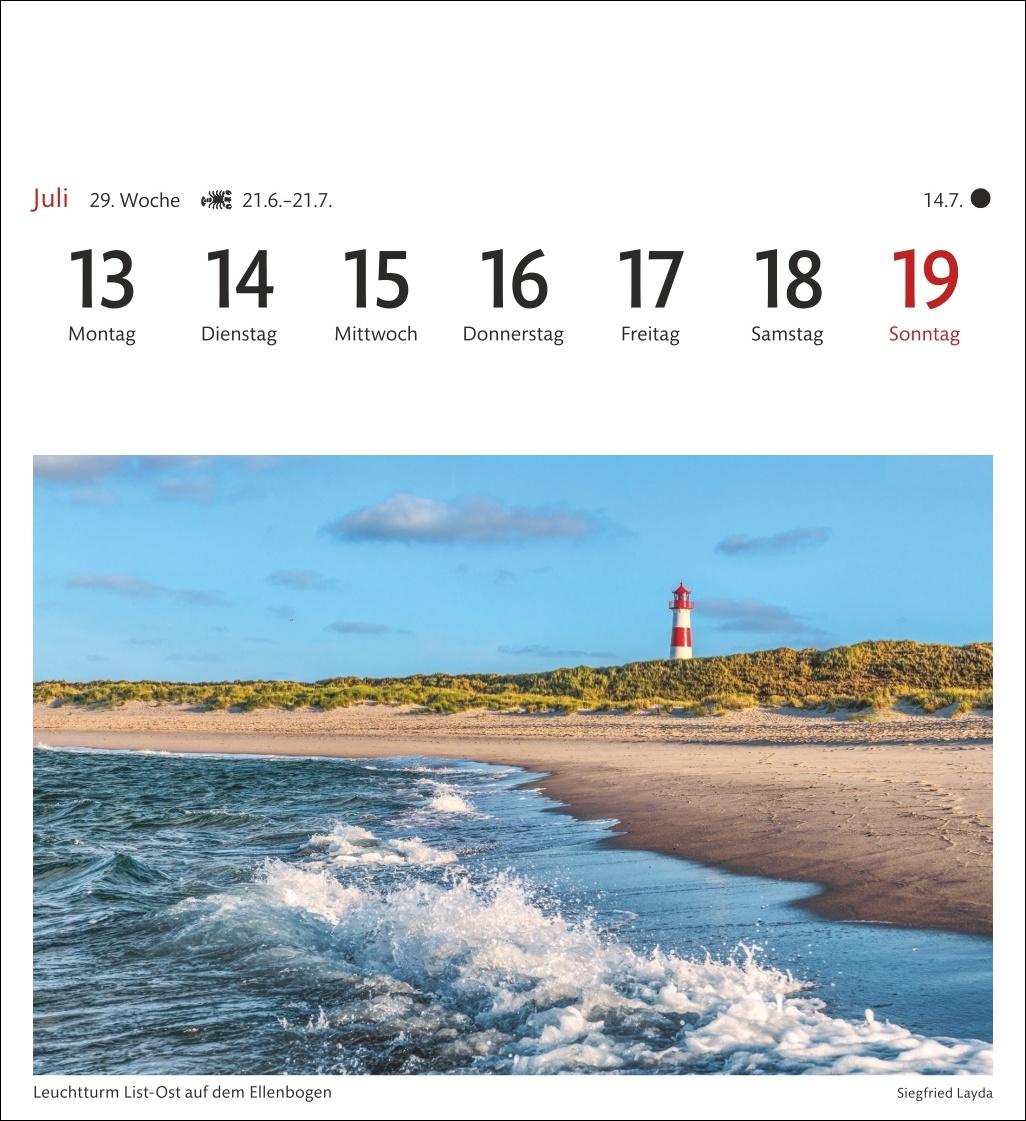 Bild: 9783840035692 | Sylt Sehnsuchtskalender 2026 - Wochenkalender mit 53 Postkarten | 2026