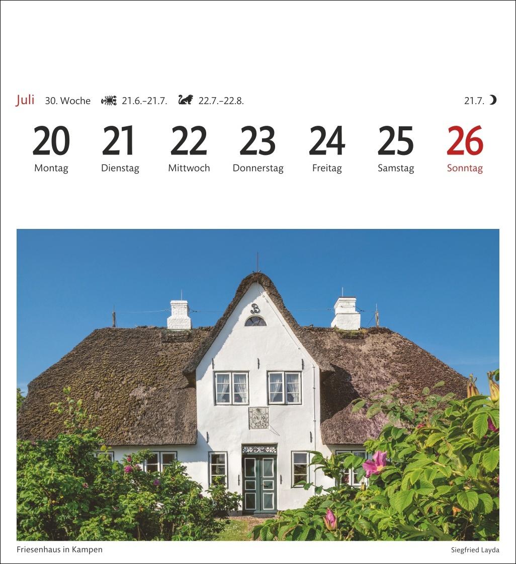 Bild: 9783840035692 | Sylt Sehnsuchtskalender 2026 - Wochenkalender mit 53 Postkarten | 2026