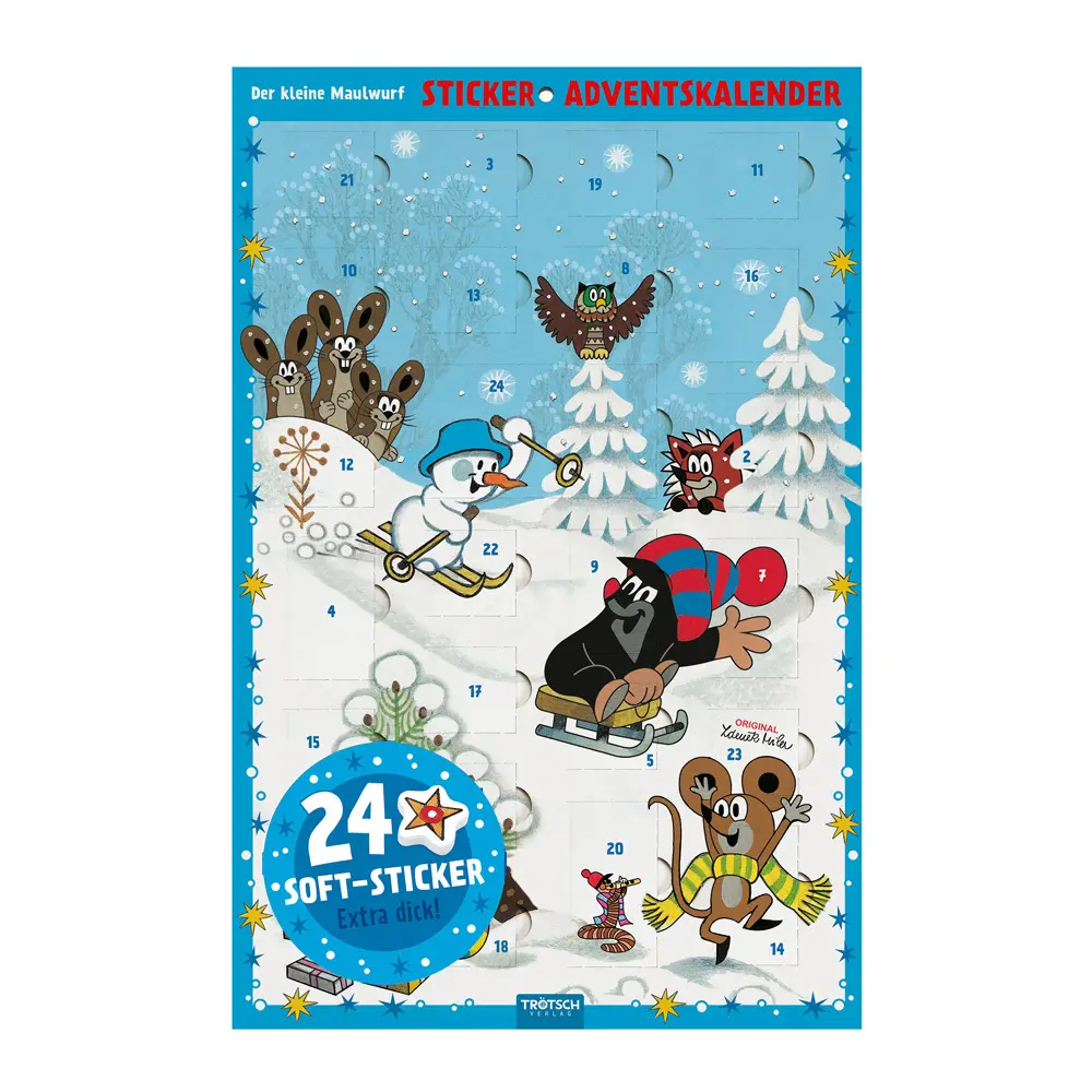 Cover: 9783988025692 | TRÖTSCH - Sticker-Adventskalender "Der kleine Maulwurf "...