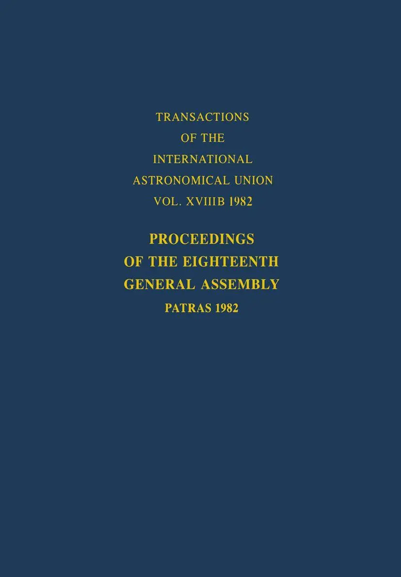 Cover: 9789027715692 | Proceedings of the Eighteenth General Assembly | Patras 1982 | West