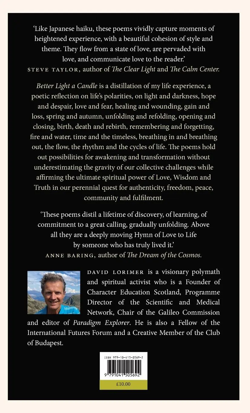 Rückseite: 9791041505692 | Better Light a Candle | David Lorimer | Taschenbuch | Englisch | 2022