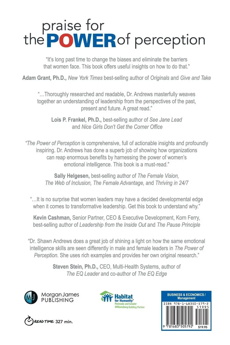 Rückseite: 9781683505792 | The Power of Perception | Ed. D. M. B. A. Shawn Andrews | Taschenbuch