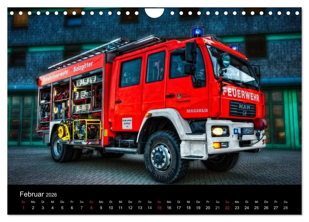 Bild: 9783516155792 | Berufsfeuerwehr Salzgitter (Wandkalender 2026 DIN A4 quer),...