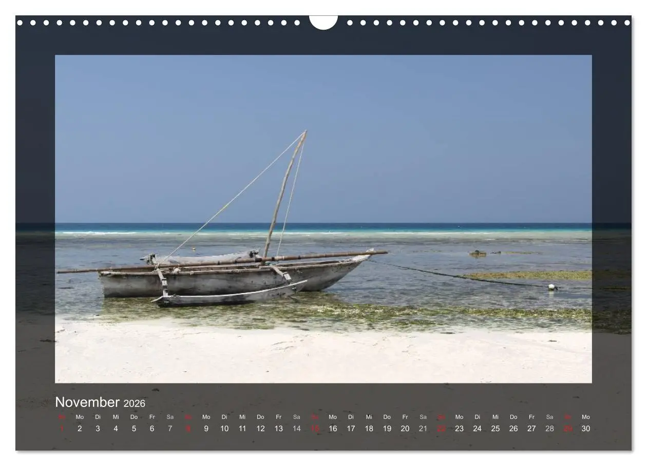 Bild: 9783516225792 | Sansibar (Wandkalender 2026 DIN A3 quer), CALVENDO Monatskalender