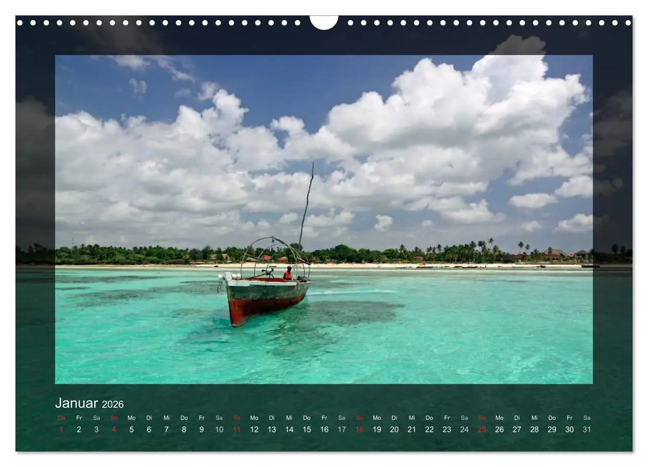 Bild: 9783516225792 | Sansibar (Wandkalender 2026 DIN A3 quer), CALVENDO Monatskalender