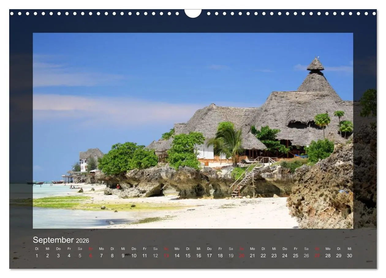 Bild: 9783516225792 | Sansibar (Wandkalender 2026 DIN A3 quer), CALVENDO Monatskalender