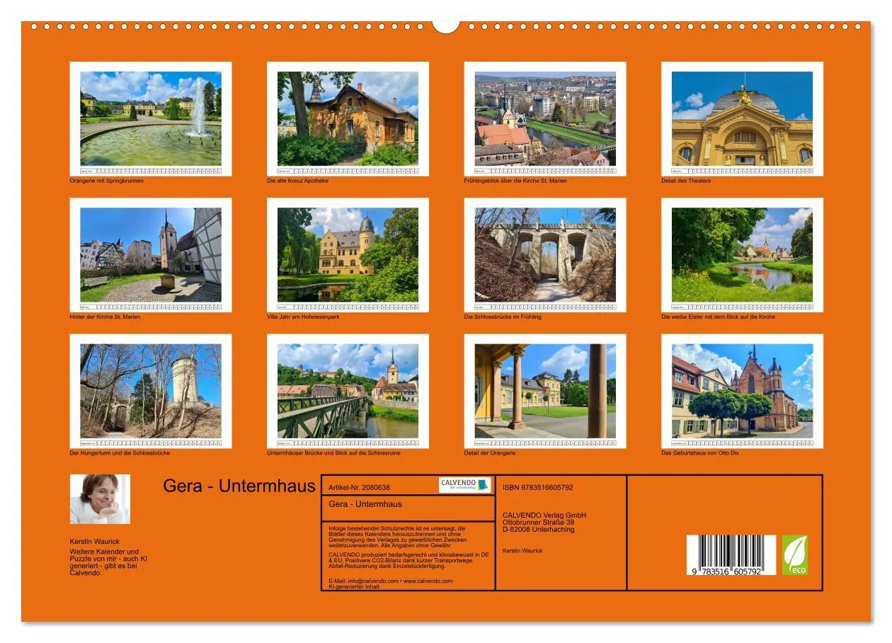 Bild: 9783516605792 | Gera - Untermhaus (hochwertiger Premium Wandkalender 2026 DIN A2...
