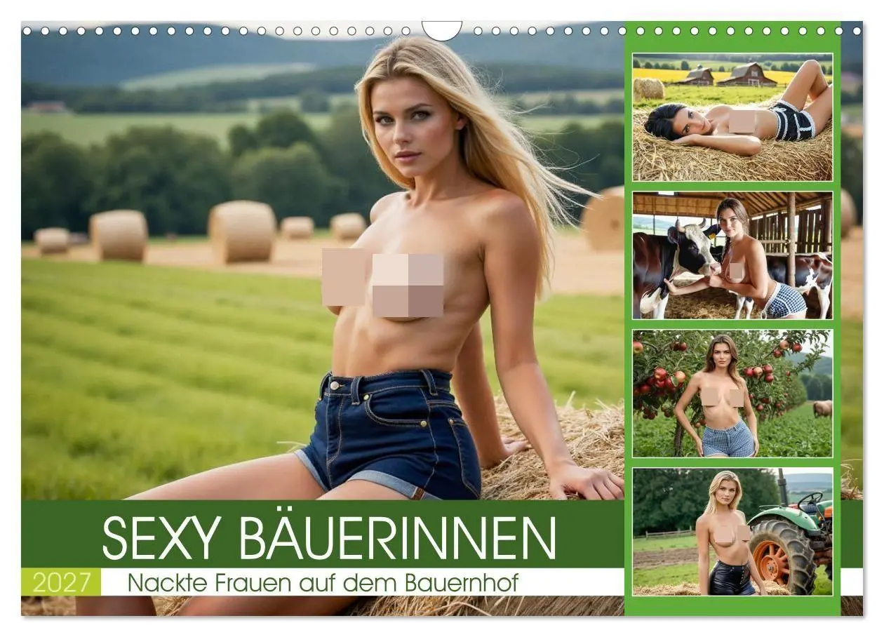Cover: 9783516915792 | Sexy Bäuerinnen - Nackte Frauen auf dem Bauernhof (Wandkalender...