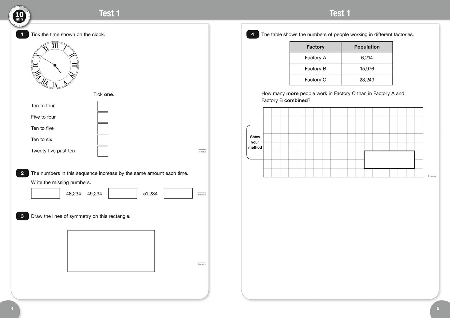 Bild: 9780008335892 | KS2 Maths Reasoning SATs 10-Minute Tests | For the 2025 Tests | Ks2