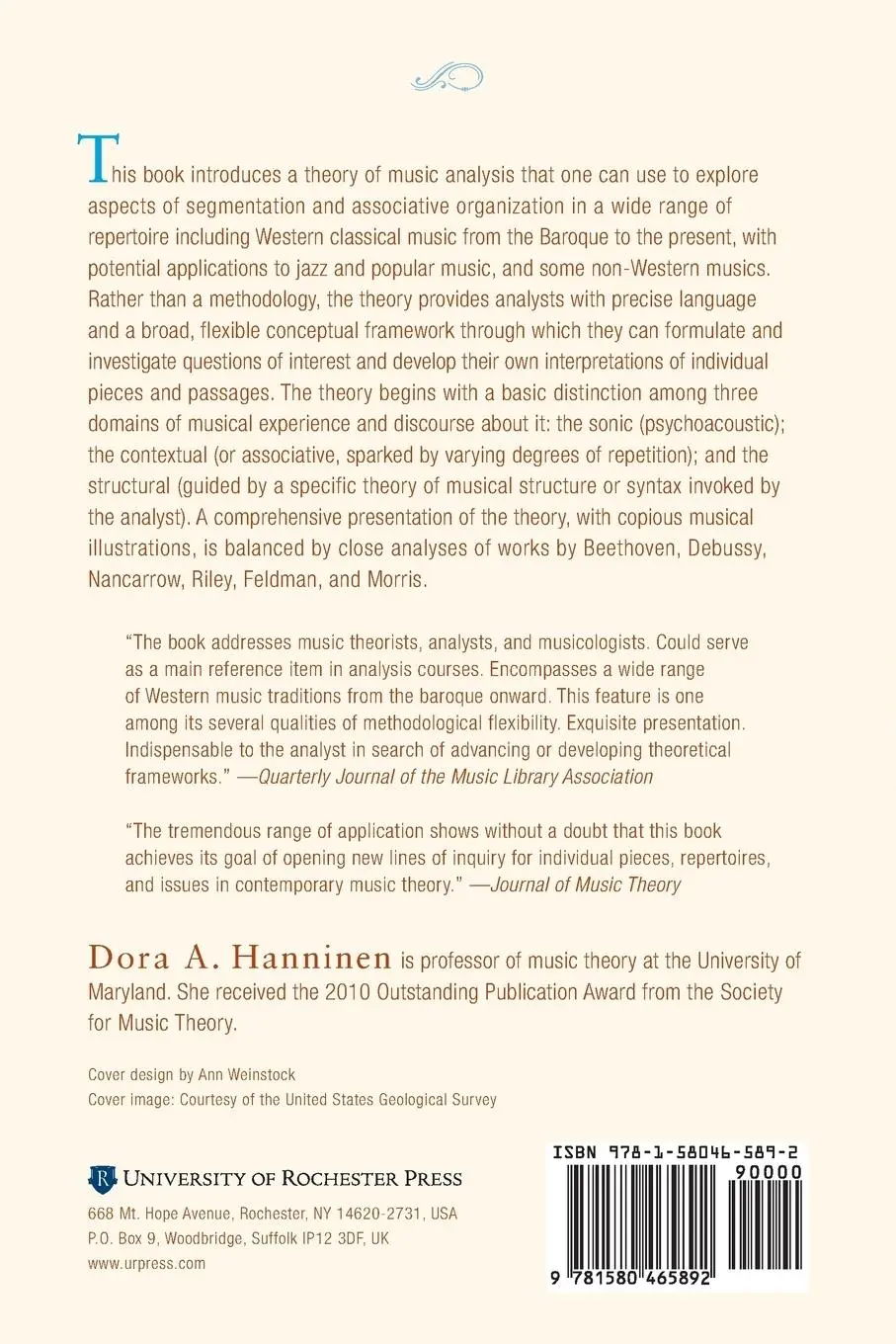 Rückseite: 9781580465892 | A Theory of Music Analysis | Dora A Hanninen | Taschenbuch | Englisch
