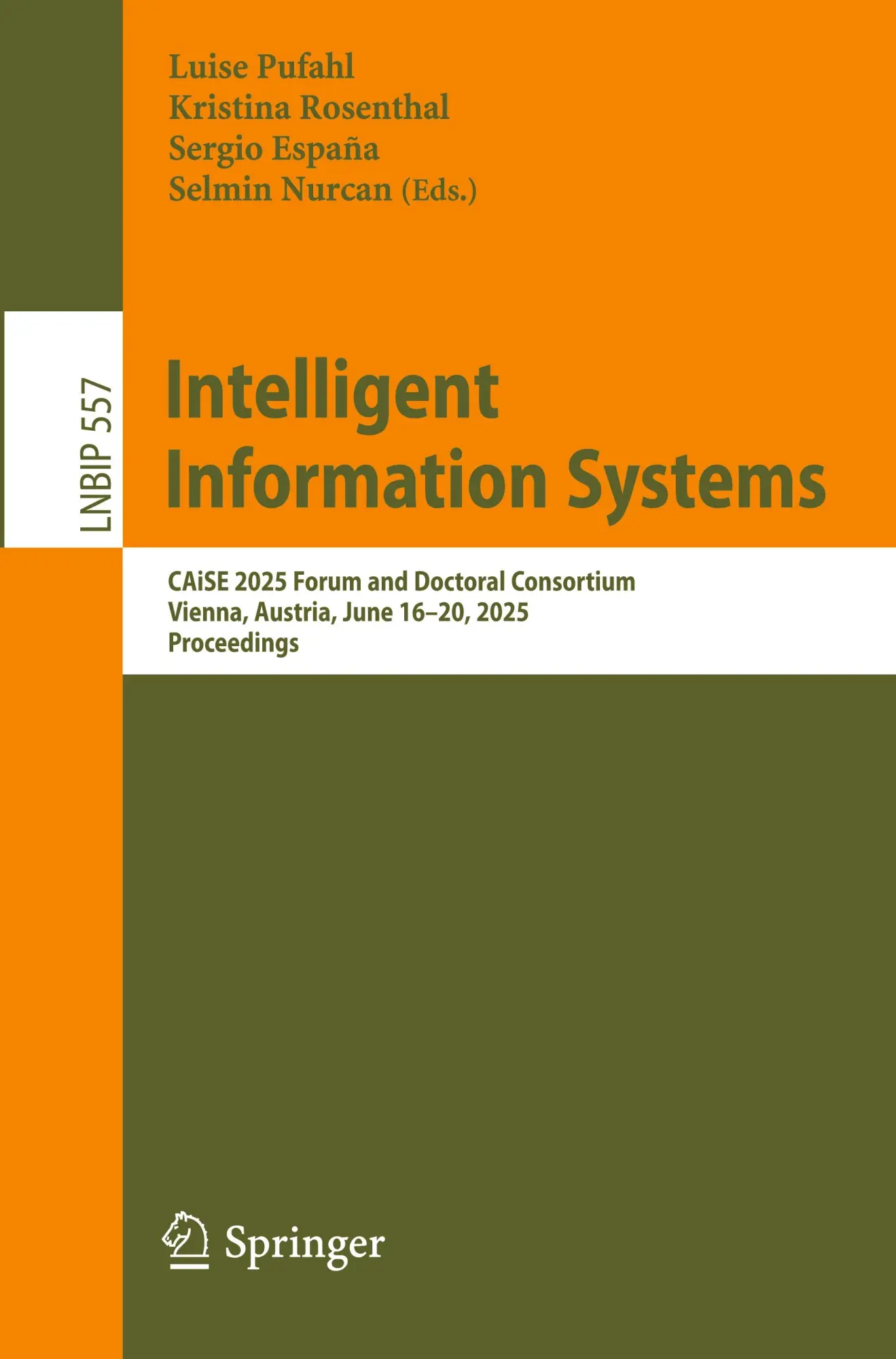 Cover: 9783031945892 | Intelligent Information Systems | Luise Pufahl (u. a.) | Taschenbuch