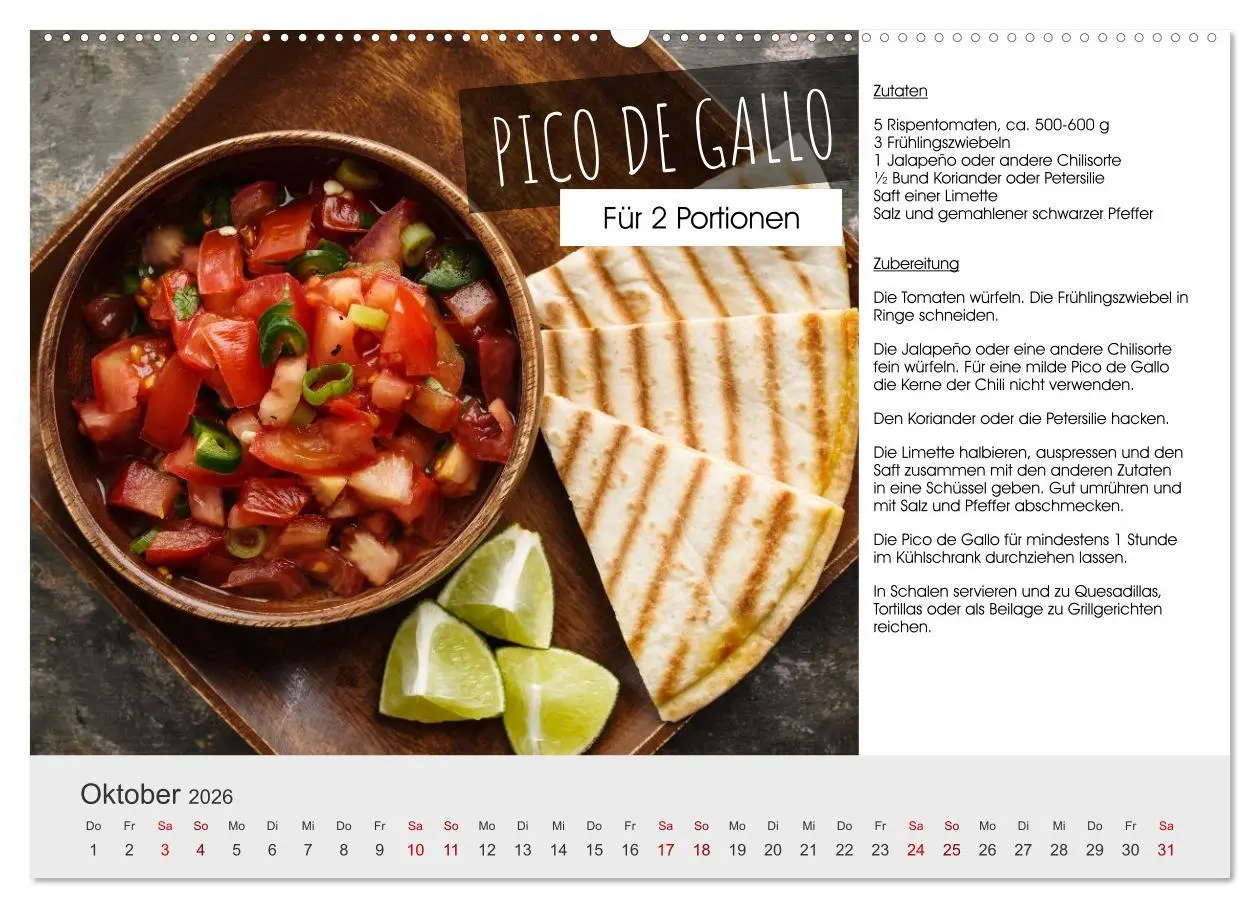Bild: 9783457295892 | Vegetarisch - leicht und lecker (Wandkalender 2026 DIN A2 quer),...