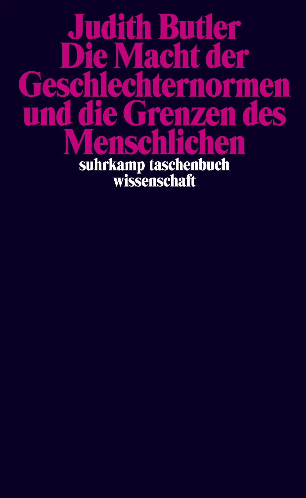 Cover: 9783518295892 | Die Macht der Geschlechternormen und die Grenzen des Menschlichen
