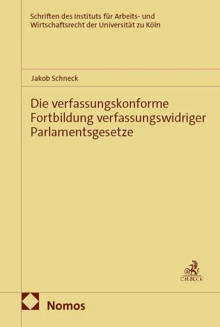 Cover: 9783756035892 | Die verfassungskonforme Fortbildung verfassungswidriger...