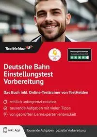 Cover: 9783988175892 | Deutsche Bahn Einstellungstest Vorbereitung: Das Buch inkl....