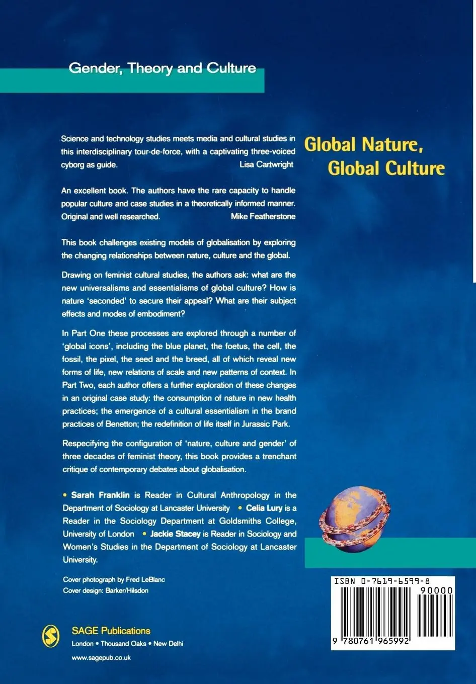 Rückseite: 9780761965992 | Global Nature, Global Culture | Sarah Franklin (u. a.) | Taschenbuch