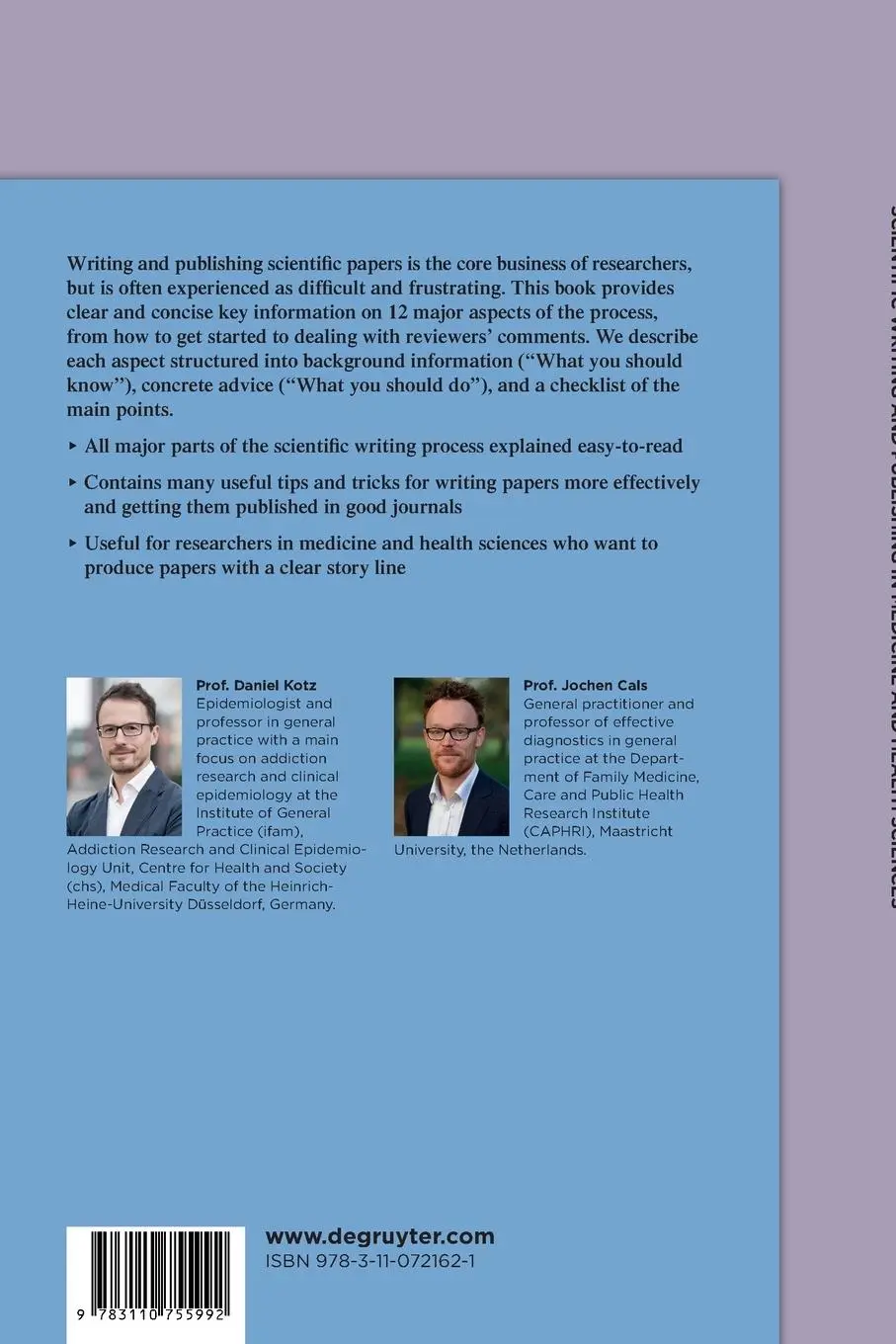 Rückseite: 9783110755992 | Scientific writing and publishing in medicine and health sciences