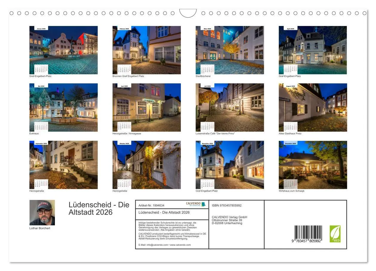 Bild: 9783457805992 | Lüdenscheid - Die Altstadt 2026 (Wandkalender 2026 DIN A3 quer),...