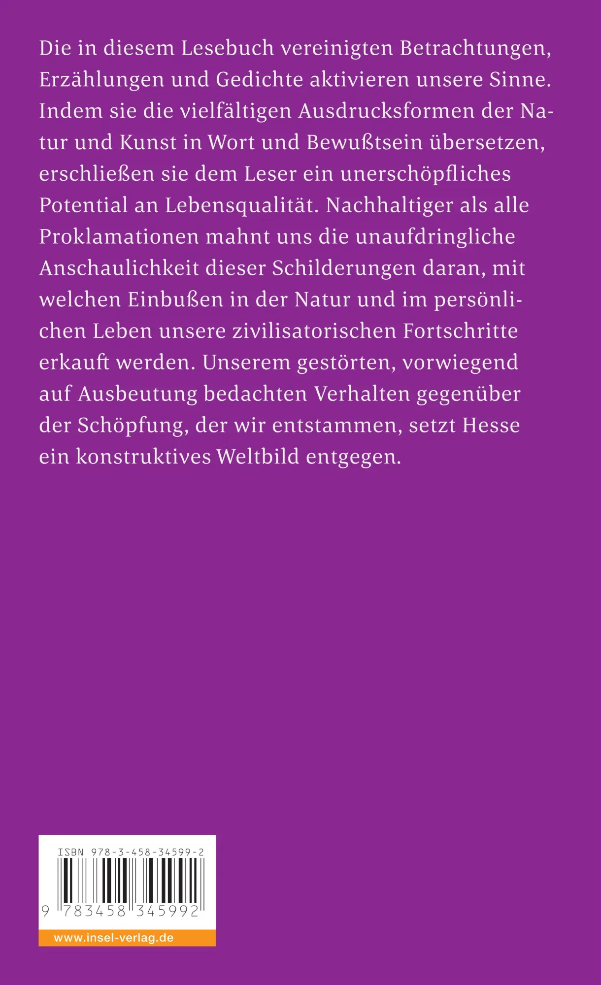 Rückseite: 9783458345992 | Mit dem Erstaunen fängt es an | Herkunft und Heimat, Natur und Kunst