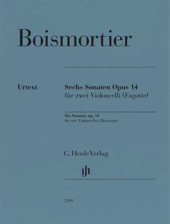 Cover: 9790201815992 | Joseph Bodin de Boismortier - Sechs Sonaten op. 14 für zwei...