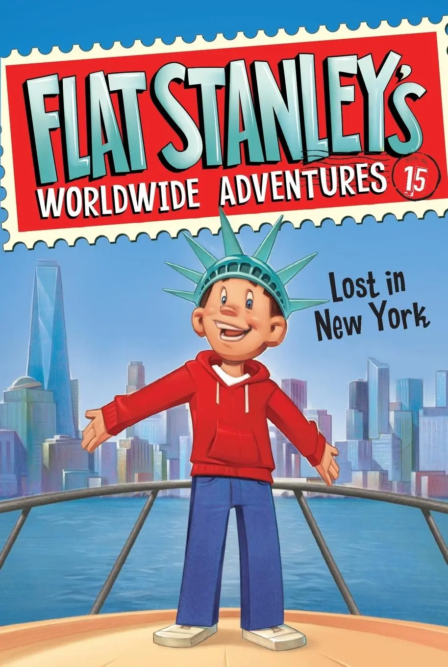 Cover: 9780062366092 | Flat Stanley's Worldwide Adventures #15 | Lost in New York | Brown
