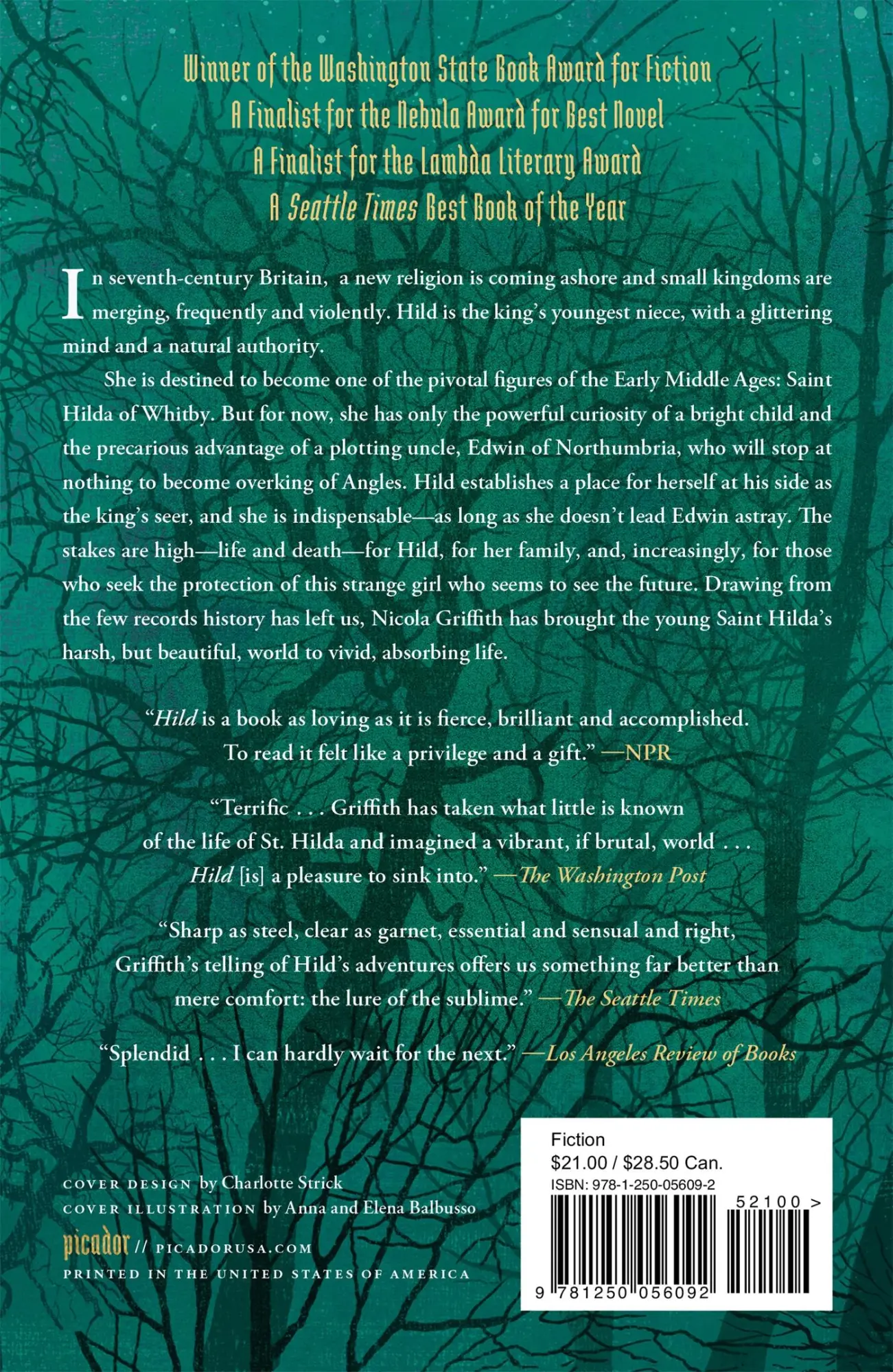 Rückseite: 9781250056092 | Hild | Nicola Griffith | Taschenbuch | Englisch | 2014 | Picador USA