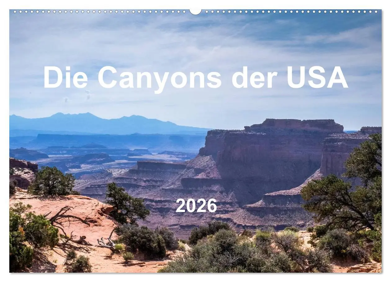 Cover: 9783516026092 | Die Canyons der USA (Wandkalender 2026 DIN A2 quer), CALVENDO...
