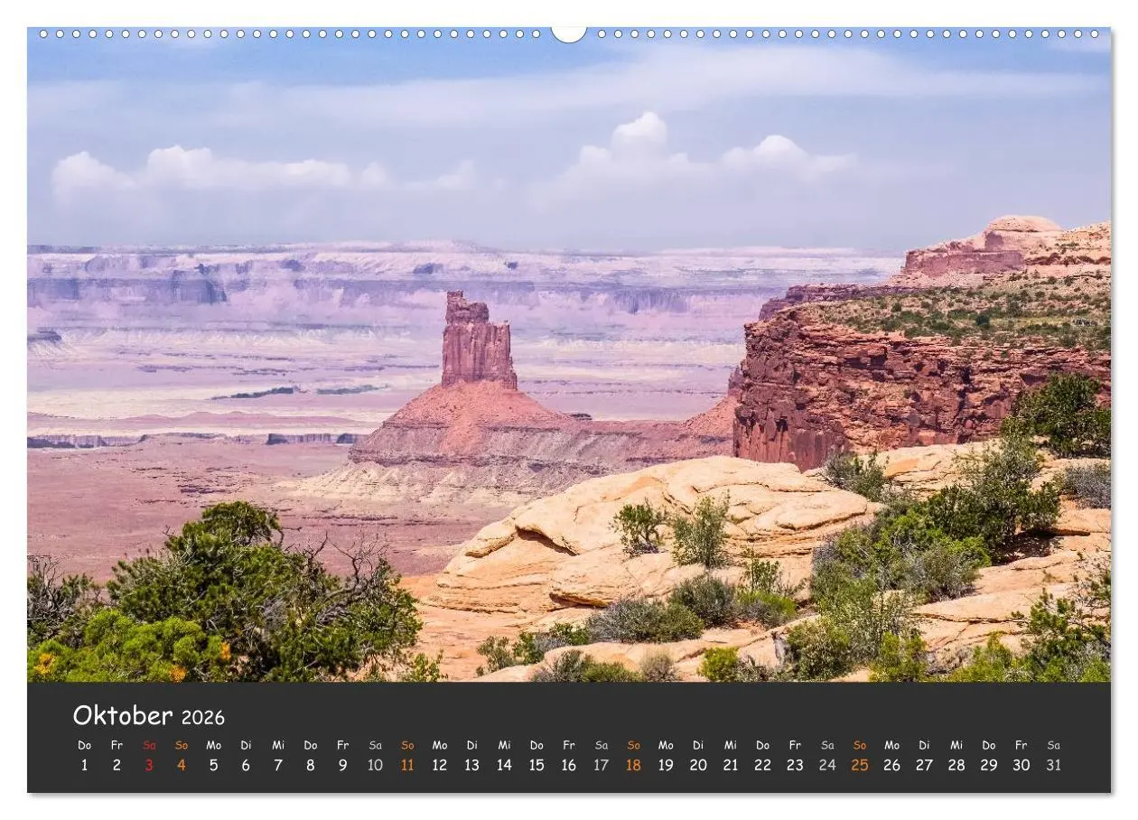 Bild: 9783516026092 | Die Canyons der USA (Wandkalender 2026 DIN A2 quer), CALVENDO...