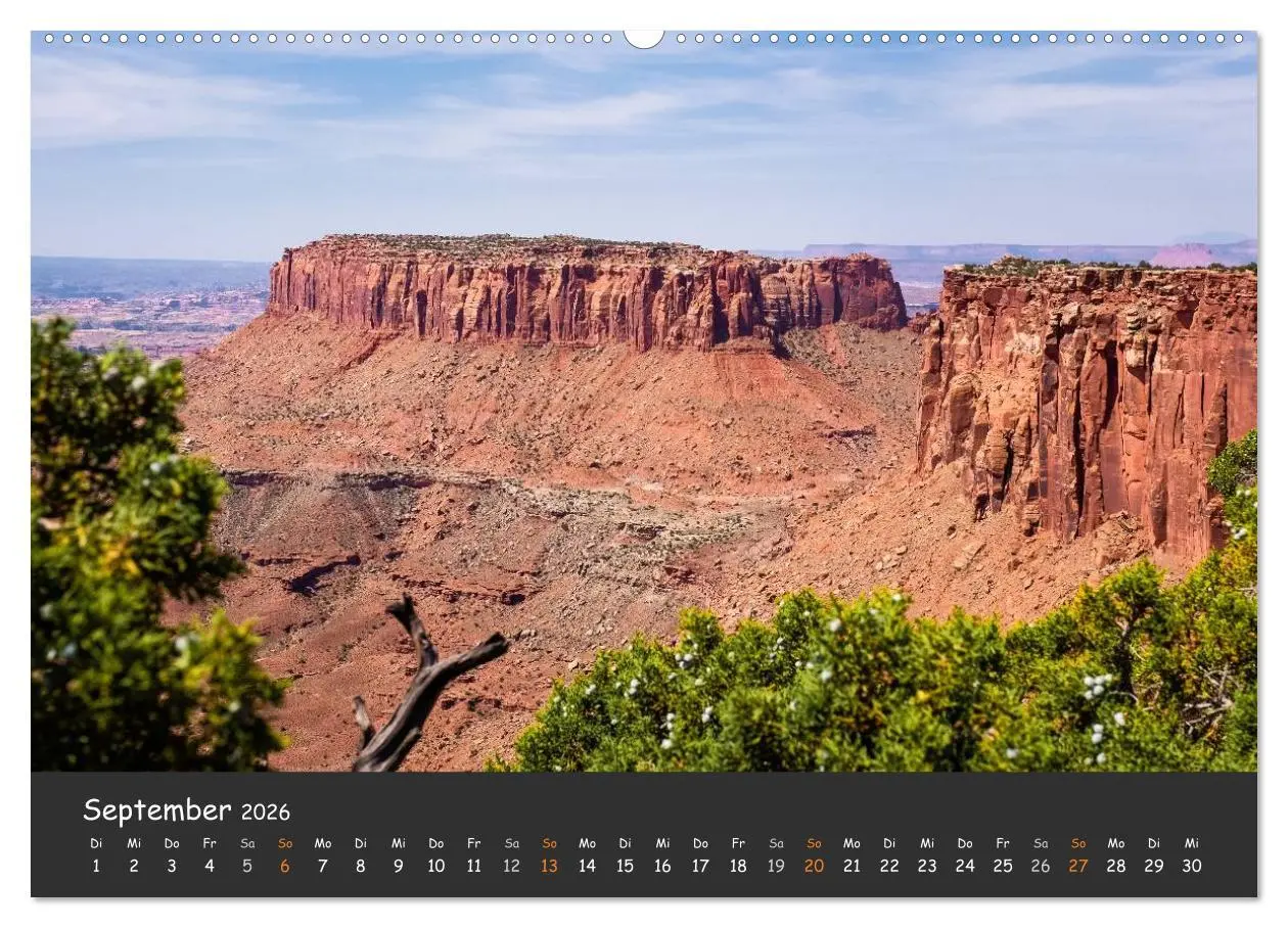 Bild: 9783516026092 | Die Canyons der USA (Wandkalender 2026 DIN A2 quer), CALVENDO...