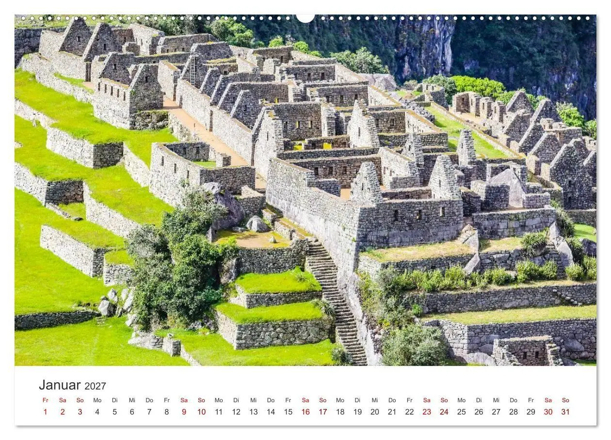 Bild: 9783516886092 | Macchu Picchu (Wandkalender 2027 DIN A2 quer), CALVENDO Monatskalender