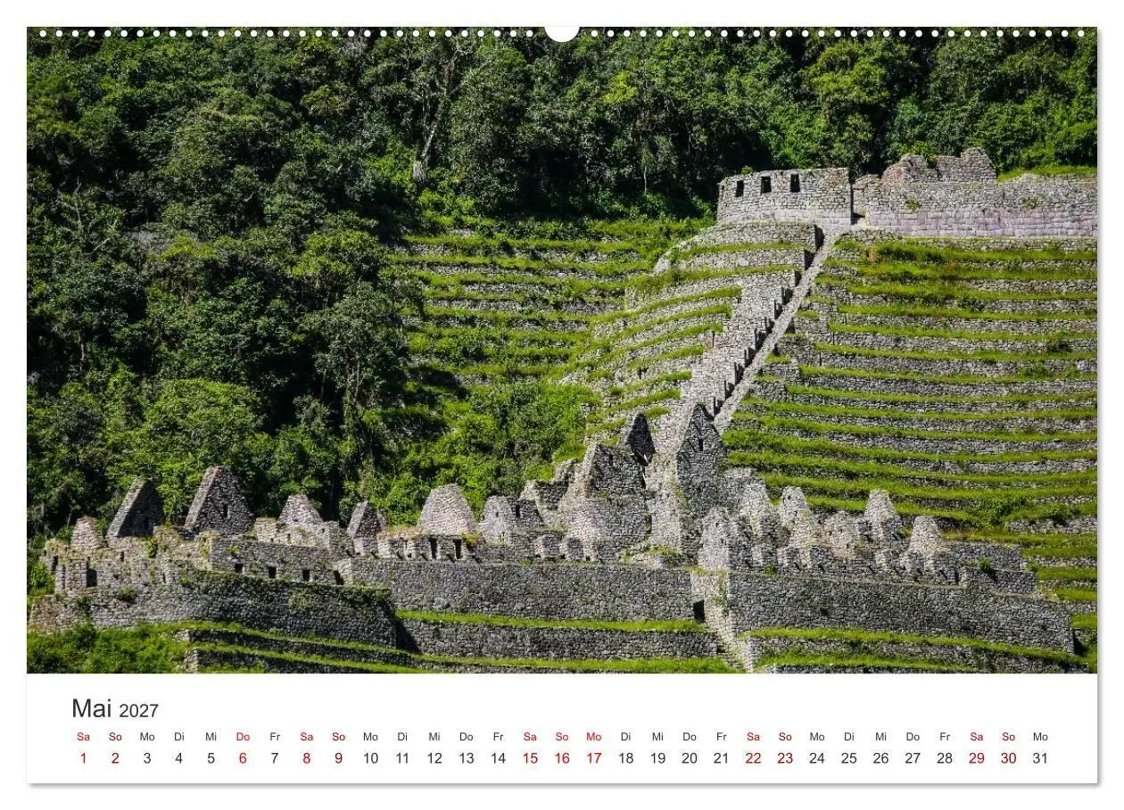 Bild: 9783516886092 | Macchu Picchu (Wandkalender 2027 DIN A2 quer), CALVENDO Monatskalender
