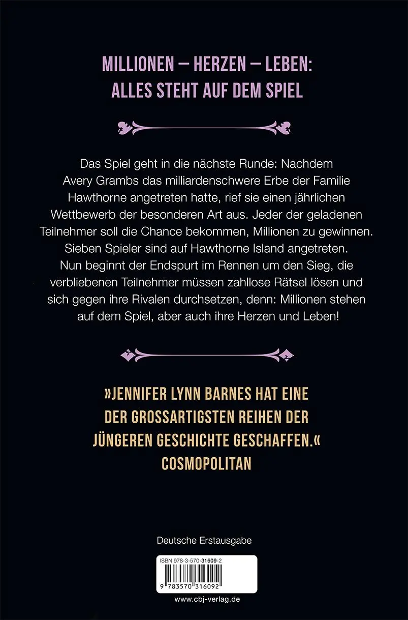 Bild: 9783570316092 | Glorious Rivals - Ein Inheritance-Games-Roman | Jennifer Lynn Barnes
