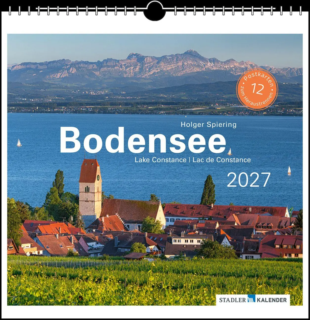 Cover: 9783861926092 | Bodensee 2027 | Postkarten-Tischkalender | Holger Spiering | Kalender