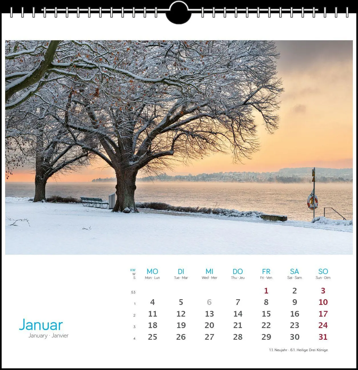 Bild: 9783861926092 | Bodensee 2027 | Postkarten-Tischkalender | Holger Spiering | Kalender