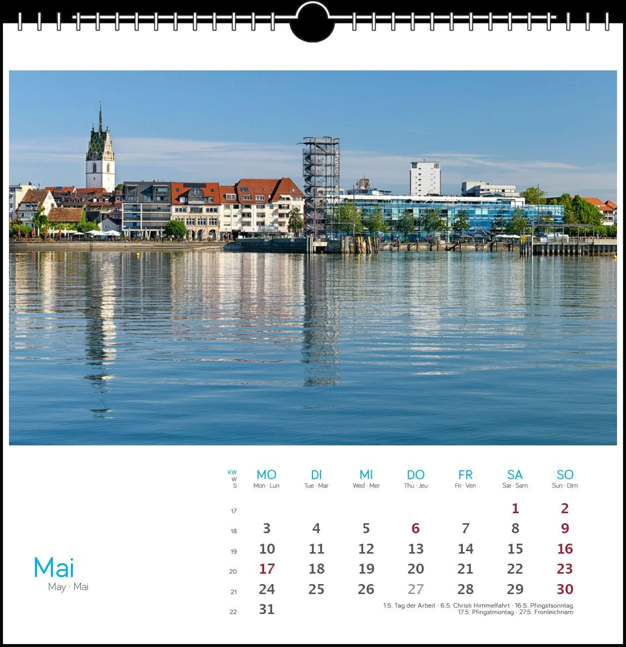 Bild: 9783861926092 | Bodensee 2027 | Postkarten-Tischkalender | Holger Spiering | Kalender