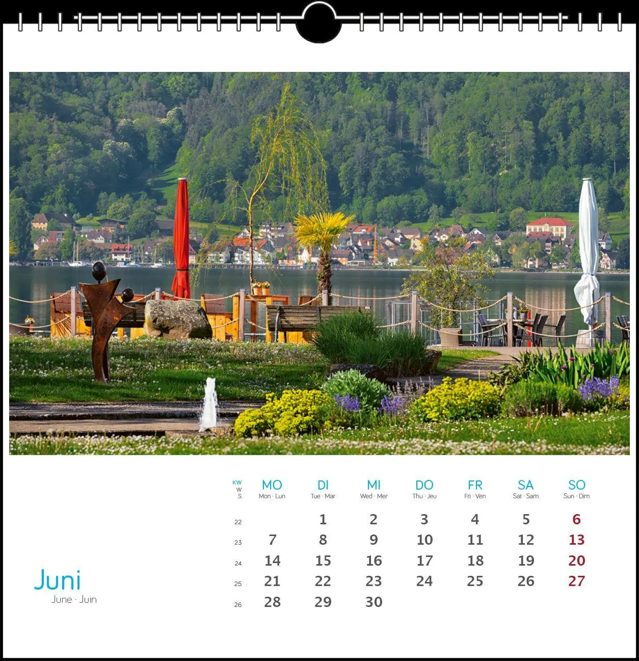 Bild: 9783861926092 | Bodensee 2027 | Postkarten-Tischkalender | Holger Spiering | Kalender