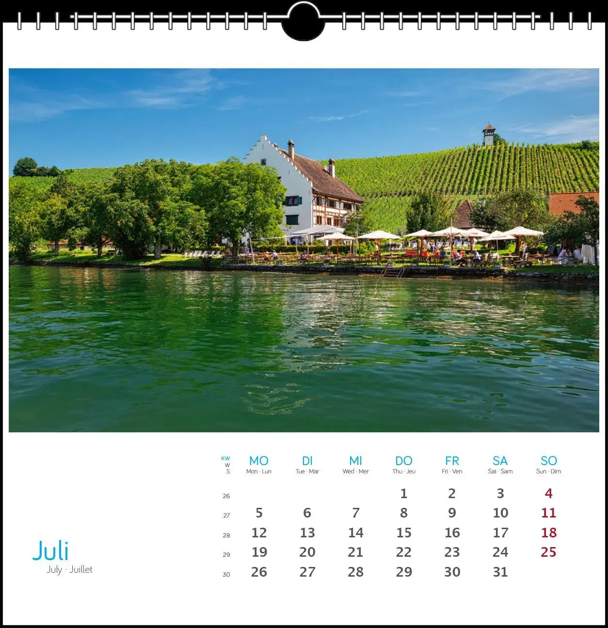 Bild: 9783861926092 | Bodensee 2027 | Postkarten-Tischkalender | Holger Spiering | Kalender