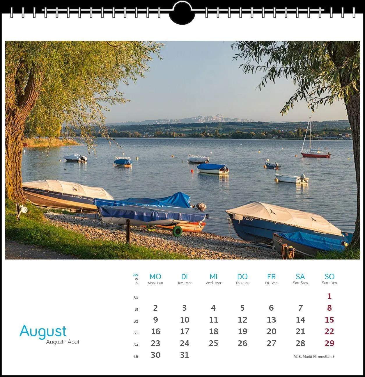 Bild: 9783861926092 | Bodensee 2027 | Postkarten-Tischkalender | Holger Spiering | Kalender