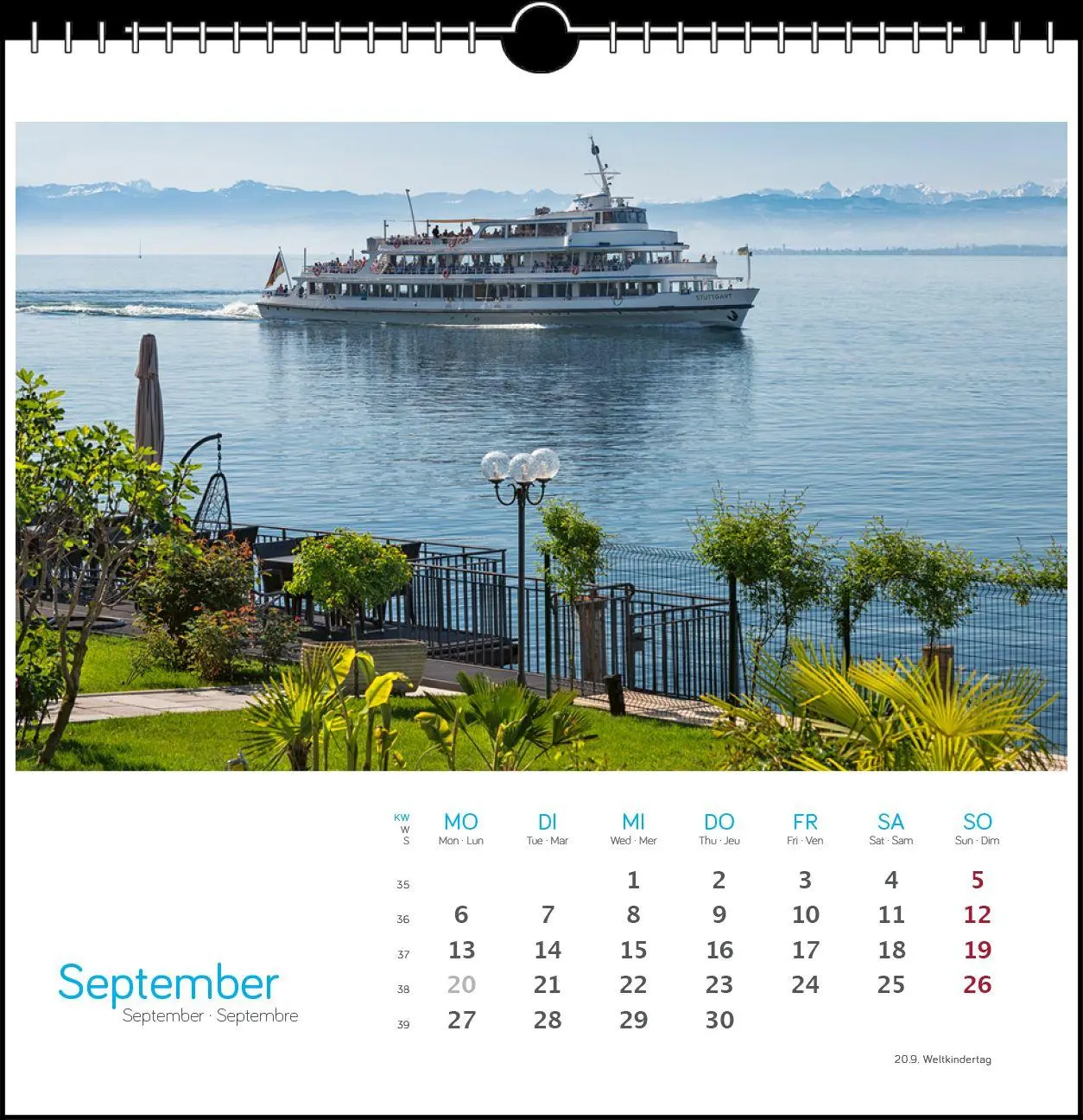Bild: 9783861926092 | Bodensee 2027 | Postkarten-Tischkalender | Holger Spiering | Kalender