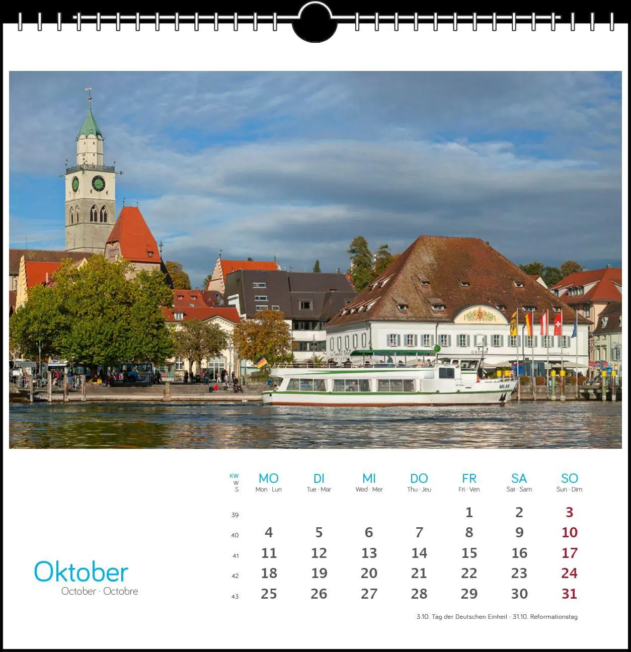 Bild: 9783861926092 | Bodensee 2027 | Postkarten-Tischkalender | Holger Spiering | Kalender